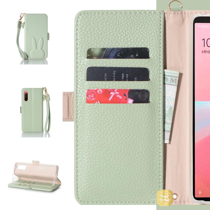 AQUOS sense10 ケース Xperia 10 V SO-52D/SOG11 VI SO-52E うさぎ手帳