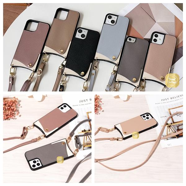 半額✨　iPhone 14 Pro ケース ストラップ　小物入れ　肩掛け iPhone14 Pro Max 13 12ケース ショルダーストラップ カード収納