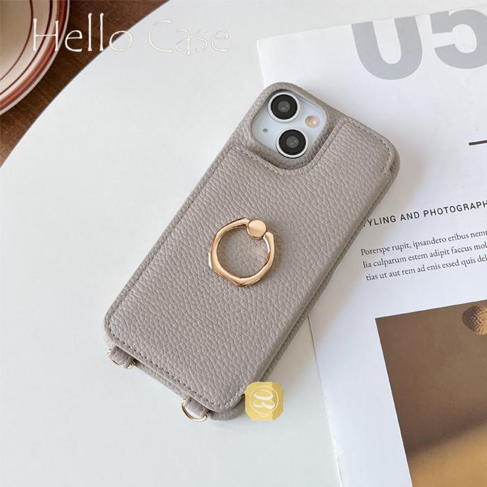 RISUKAI（リスカイ） iPhone 13 スマホケース リング付き 背面型ケース