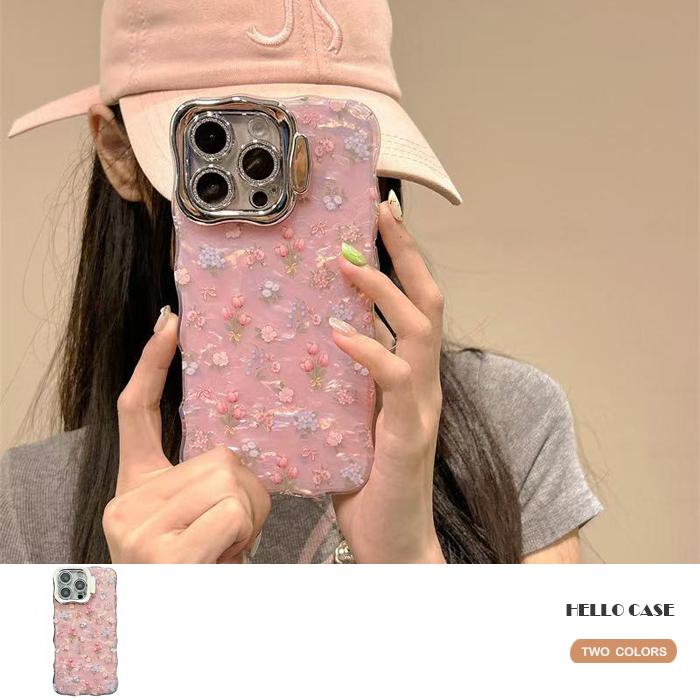iPhone 12 16 Pro スマホケース インチスマホカバー可愛い花柄 可愛い