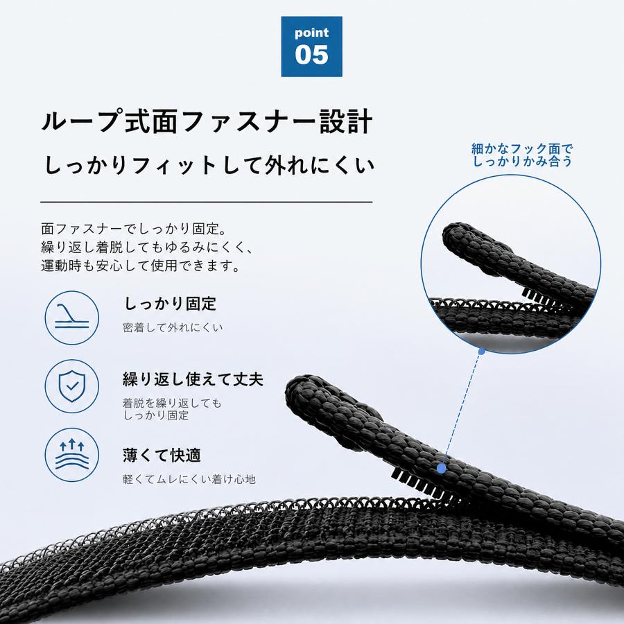 【ムレにくさで選ぶならコレ】Fitbit Air 交換ベルト 立体ナイロン編み 通気性抜群 汗ばむ季節も快適 軽量 おしゃれ 柔らか仕上げ スポーツ対応 ループバンド |  | 09