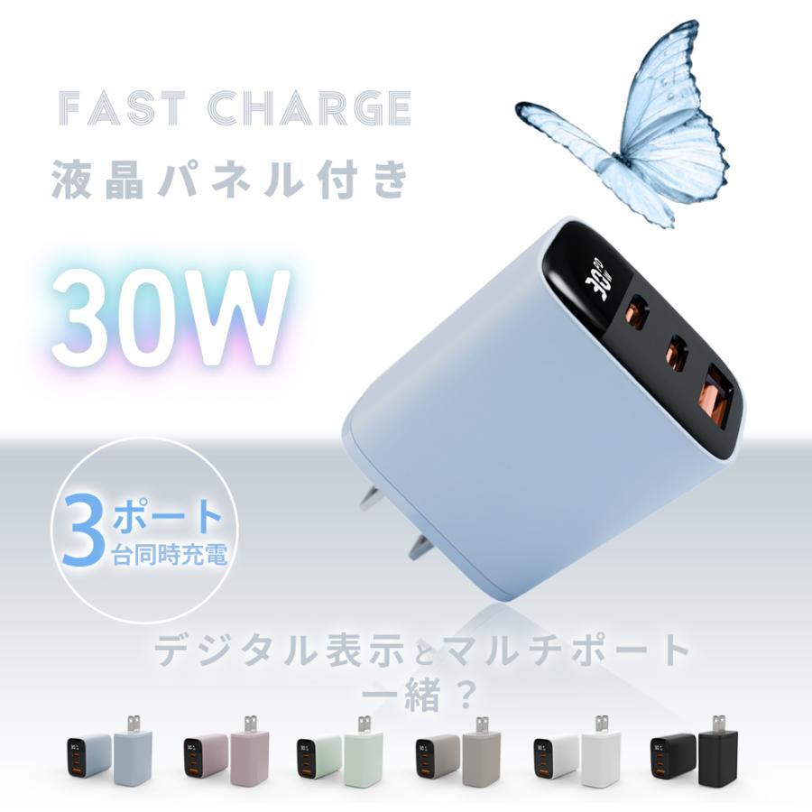 2本目半額クーポン【液晶で充電確認、安心】充電器 65W 多機種対応 