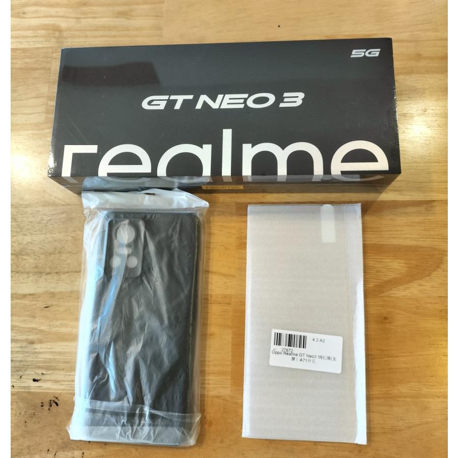 定番の中古商品 realme gt neo3 6GB 128GB 新品 青色 セット spurs.sc