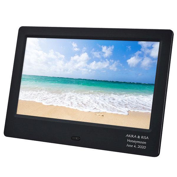 デジタルフォトフレーム ブラック 名入れ 家具 インテリア