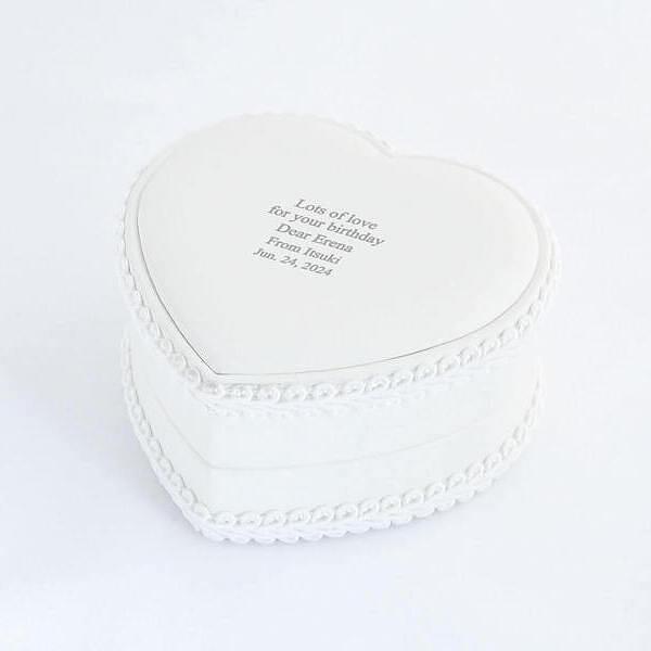 名入れ リングケース ハート 記念日やプロポーズを記念に残す