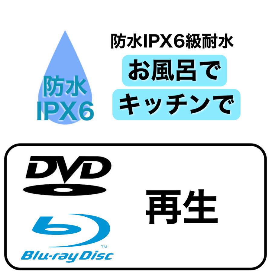 防水 ポータブルブルーレイディスクプレーヤー Blu-rayプレーヤー 11.4