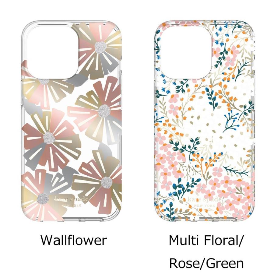 kate spade ケイトスペード スマホケース ハード ケース iPhone13Pro 花柄 クリア 2021 KSNY Protective HS Case Wallflower｜smartitemshop｜08