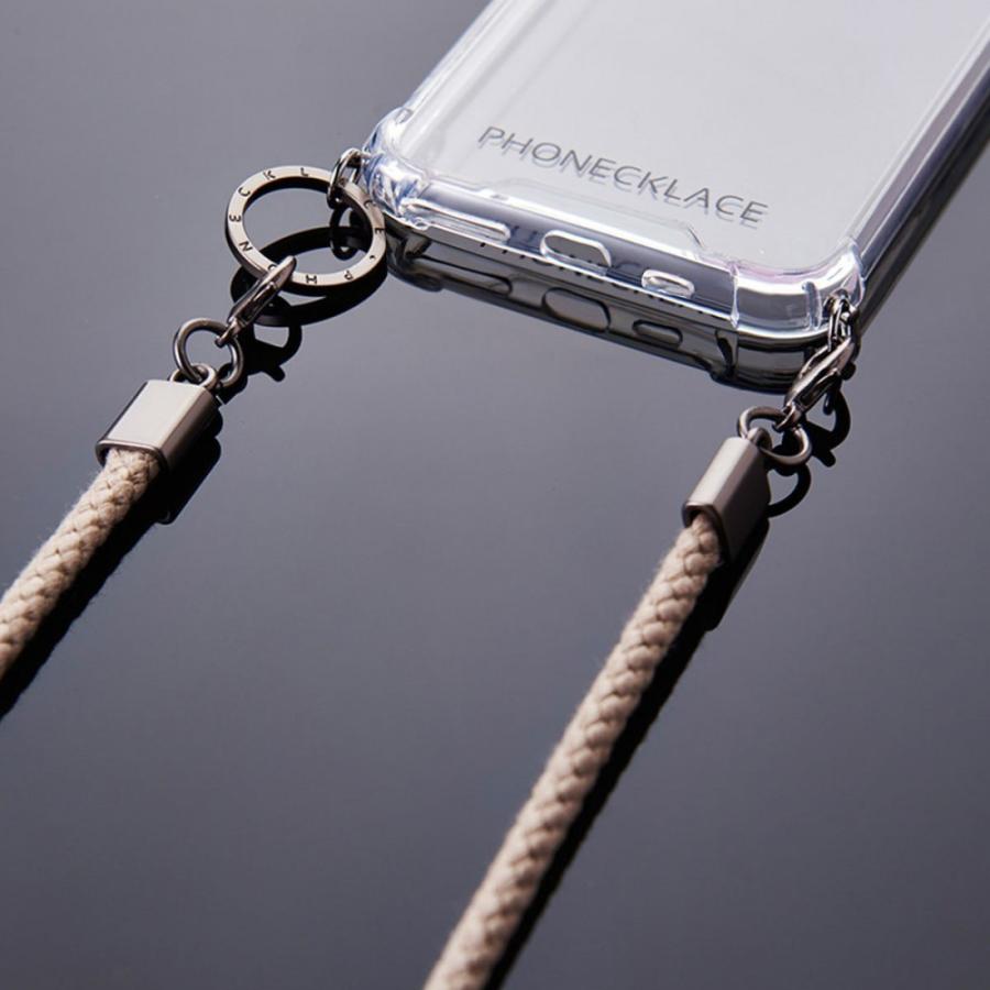 PHONECKLACE ロープショルダーストラップ付きクリアケースfor iPhone 13 Pro ベージュ｜smartitemshop｜04