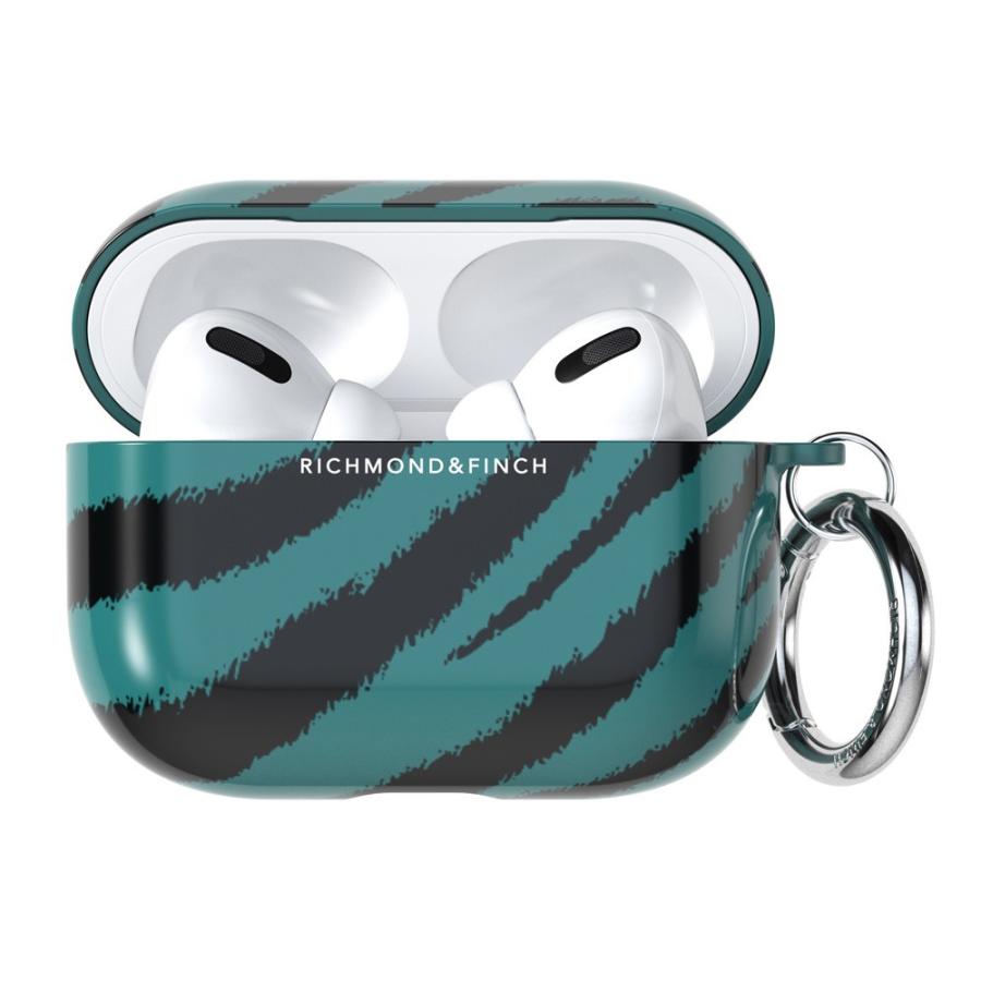 Richmond&Finch リッチモンドアンドフィンチ AirPods pro エアーポッズ プロ ケース ハード ケース エメラルドグリーン ゼブラ 2021 Emerald Zebra Case｜smartitemshop｜07