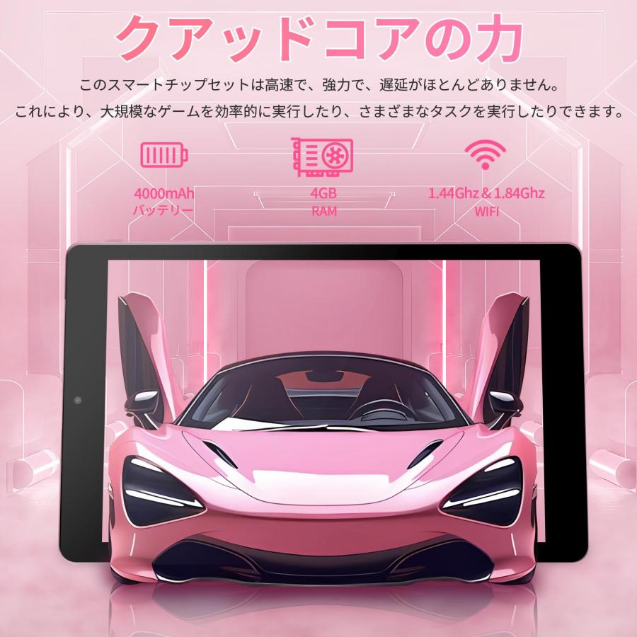 8インチ超薄型・超軽量タブレットPC Win10搭載 スクリーン 高速