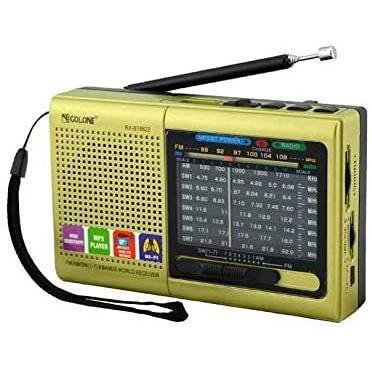 充電式/SWラジオ ワイドFM対応小型短波ラジオ/プレヤー