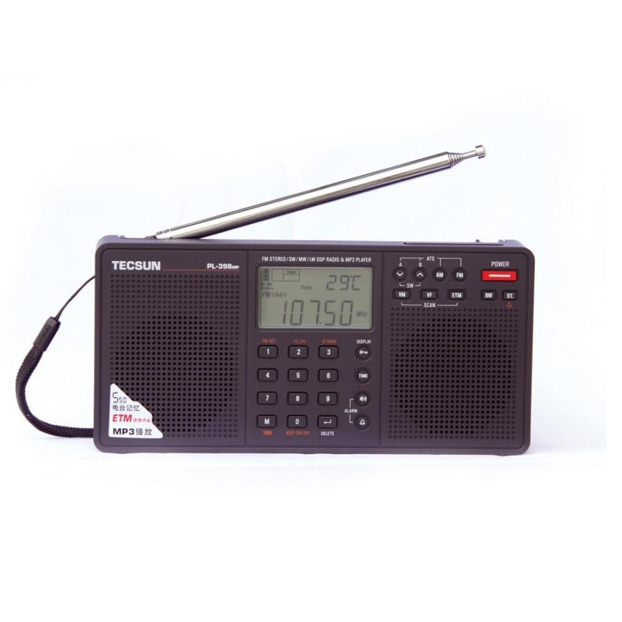 TECSUN BCLラジオ PL-398MP 高感度 短波ラジオ 短波/AM/FMステレオ 