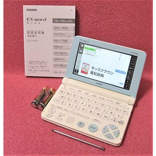 カシオ 電子辞書 エクスワード 小学生モデル XD-SK2800WE ホワイト