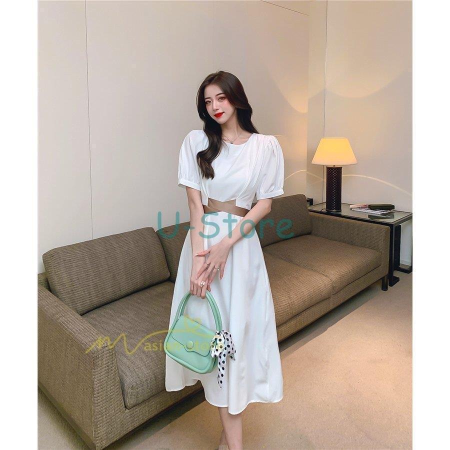 爆買い マキシ丈 ロング 半袖 夏 春 夏ワンピース ワンピース ロングワンピース 着痩せ アウター カジュアル エレガント 韓国ファッション リボン付き マキシワンピース ワンピース ご注意 お届け方法によって納期が違います Www Sustentec Com Br