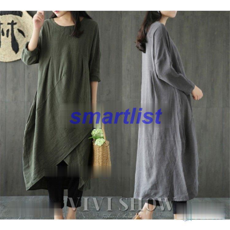 ファッション 日 祝も発送 ワンピース レディース 可愛い体型カバーワンピース ミディアム丈 おしゃれ ゆったり 春 秋 長袖 Emkwvsb21t Www Oldmcdonaldfishcamp Com