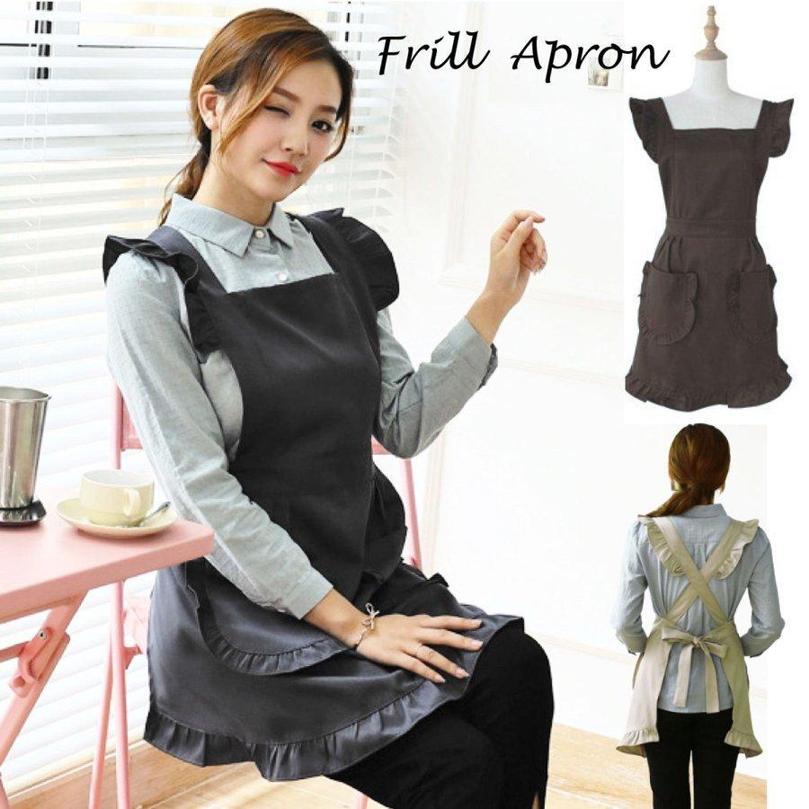 エプロン フリル カフェ風 おしゃれ かわいい レディース 無地 ポケット プレゼント 敬老の日 P Smartlist 通販 Yahoo ショッピング