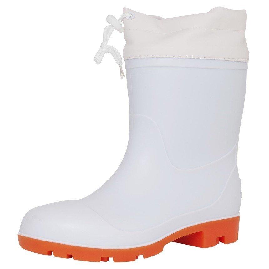 長靴 作業用 耐油 白 3E ハイグリップ PVC 安全靴 メンズ レディース 防水靴、耐油靴