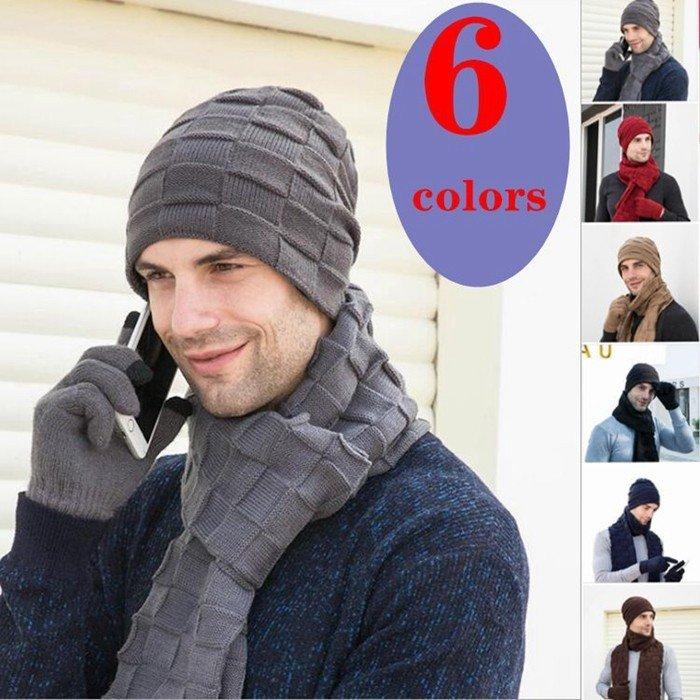 ニットキャップ ニット帽 メンズ 3点セット 手袋 裏起毛 マフラー付き フリーサイズ帽子 防寒 暖かい スキー 通勤 通学 秋冬 ゆったり Pd6 Smartlist 通販 Yahoo ショッピング