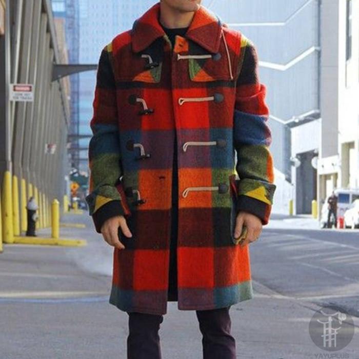 高評価なギフト チェスターコート チェック柄コート 通学 通勤 アウター チェック ツイード ジャケット コート ホーンボタン メンズ ステンカラー チェスターコート サイズ Xl Www Goldenshoppingcalhau Com Br