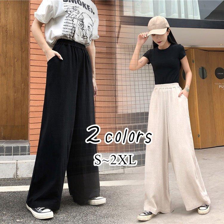 ワイドパンツ ガウチョパンツ レディース ボトムス 黒 白 キュロット おしゃれ ズボン ロング丈 体型カバー ゆったり ハイウエスト きれいめ 30代 40代 50代 Pcf Smartlist 通販 Yahoo ショッピング