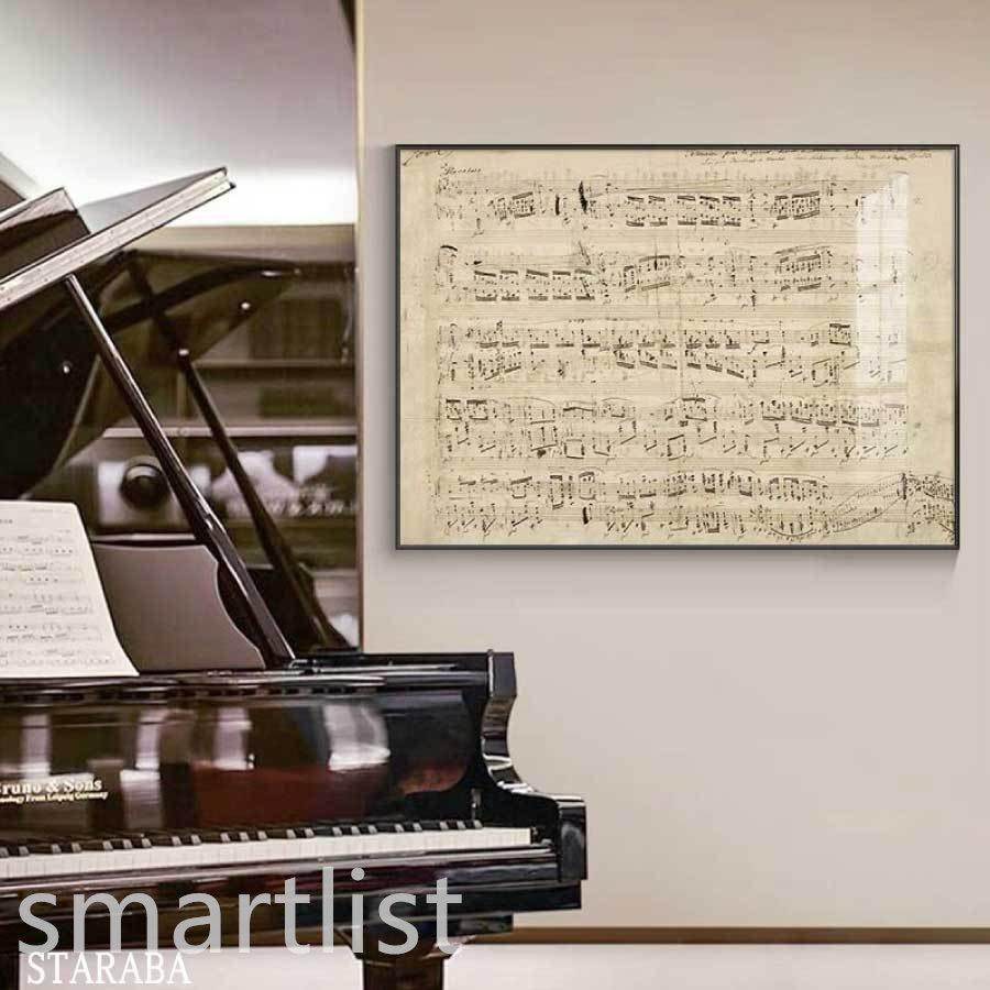 ショパン 楽譜 インテリア 装飾 ホテル カフェ リビング ファブリック オシャレ インテリア アートパネル Pf08 Smartlist 通販 Yahoo ショッピング