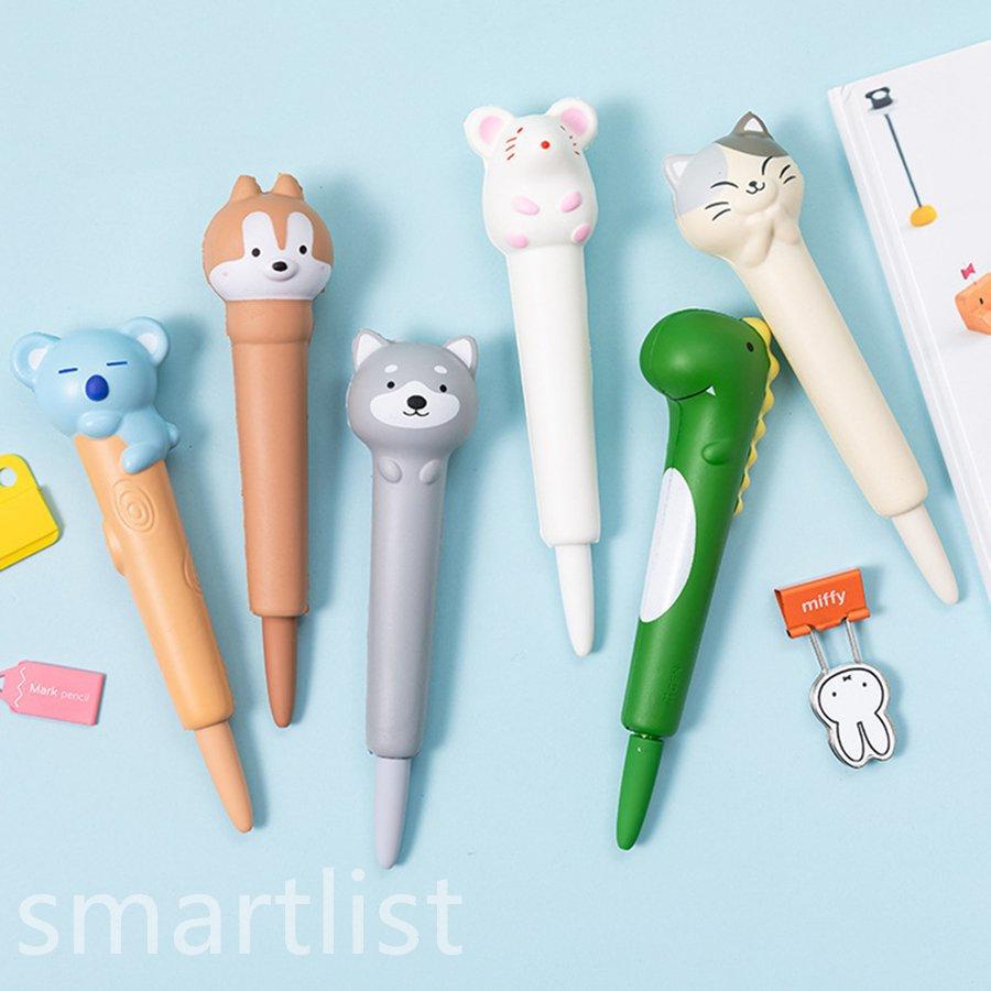 ボールペン プニプニ可愛いペン かわいい 動物の形 文房具 ステーショナリー ユニーク おもしろ文具 景品 グッズ アニマル 雑貨 Pd10c Smartlist 通販 Yahoo ショッピング