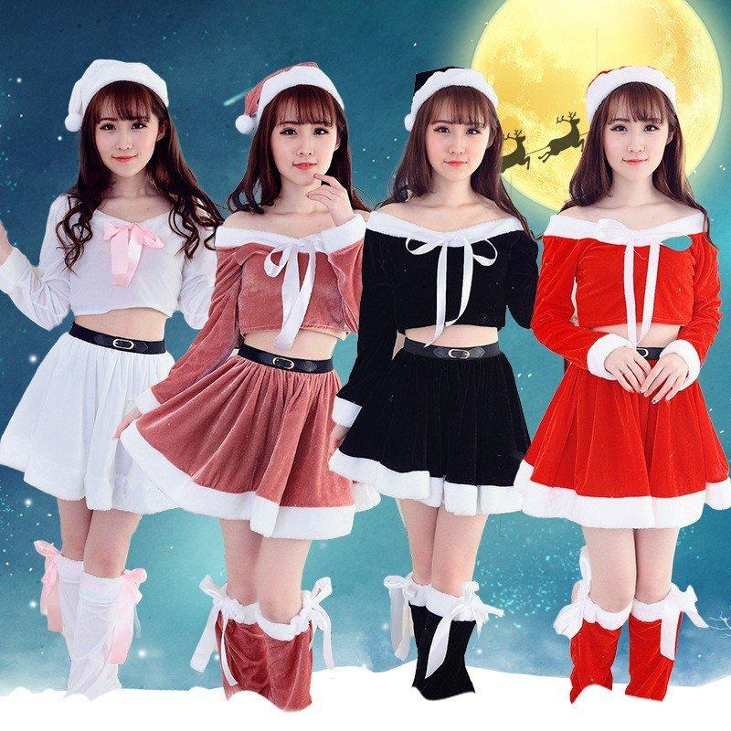 サンタ服 レディース サンタクロース コスプレ 衣装 オフショルダー  