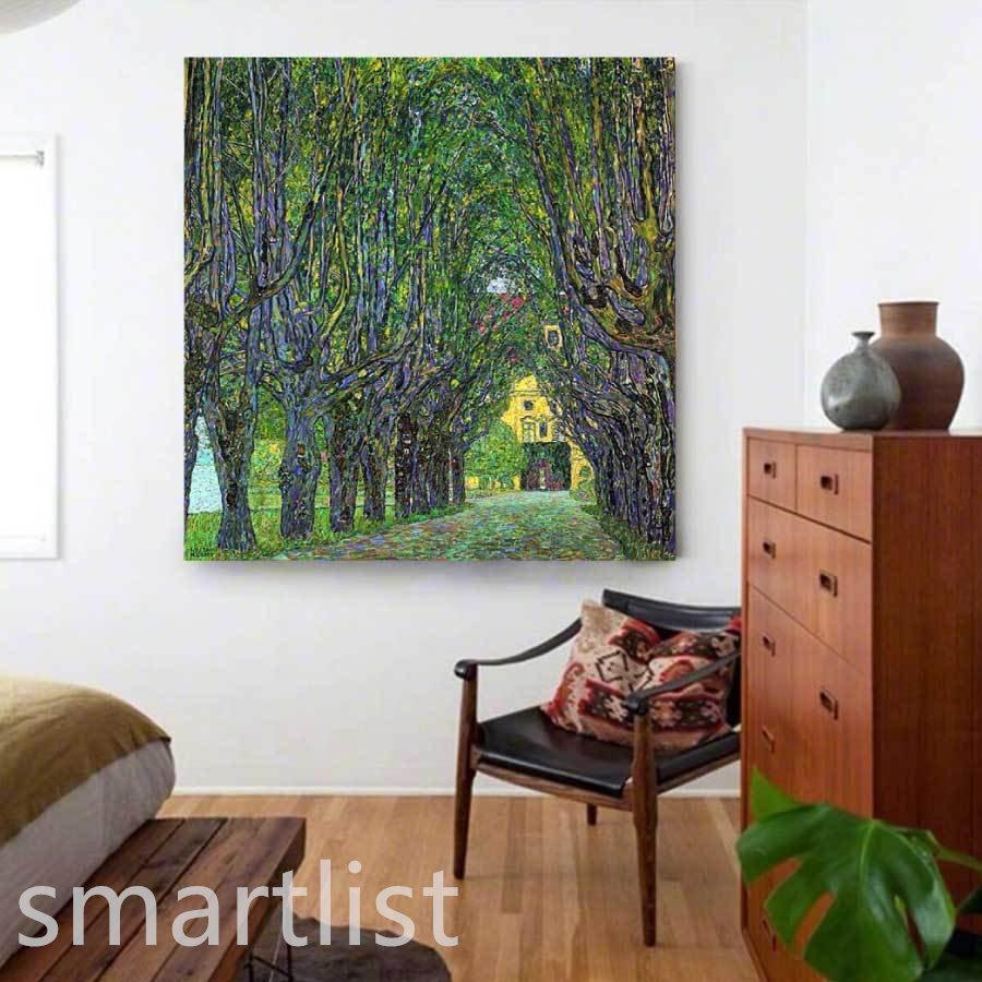 国内外の人気 リビング カフェ ホテル 装飾 インテリア 絵画 名画 カンマー城公園の並木道 クリムト グスタフ ファブリック 送料無料 アートパネル インテリア オシャレ ファブリックパネル 商品到着後レビューと評価を書く 問い合わせページ にご連絡頂ければ850円