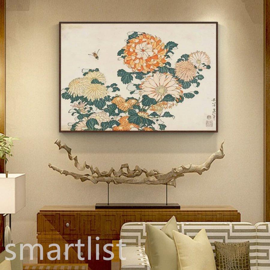 葛飾北斎 菊と蜂 60 50 風景画 壁掛け 名画 ファブリック オシャレ インテリア アートパネル プレゼント Pf9 Smartlist 通販 Yahoo ショッピング