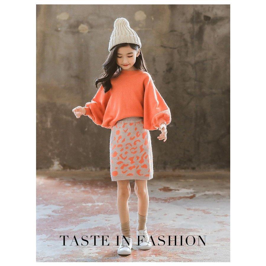 即日発送 子供服 セットアップ キッズ 女の子 おしゃれ 長袖 秋冬 上下セット 2点セット ニットセーター 丸首 膝丈スカート 韓国子供服 ジュニア カジュアル 可愛い 新品 セーター サイズ 140 Nomad Events Fr
