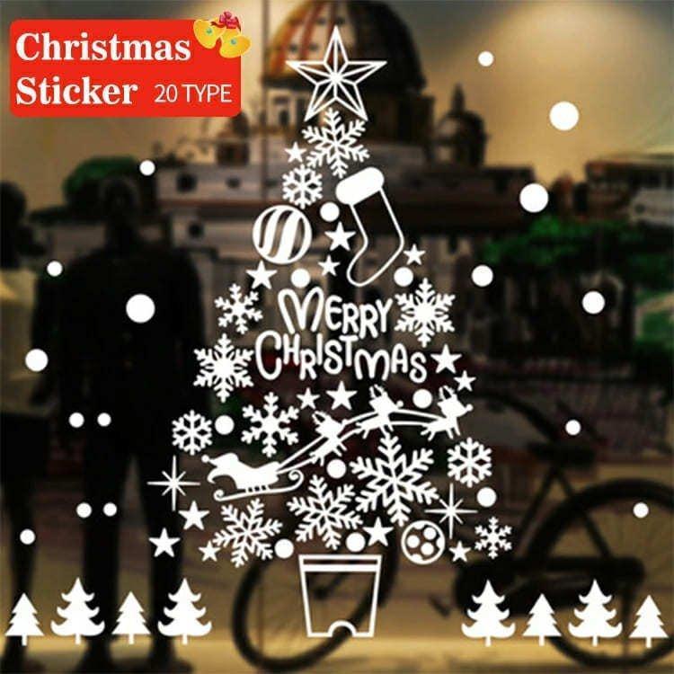 正規店仕入れの クリスマス 飾り シール 壁飾り ウォールステッカー ⭐️今年の冬に⭐️クリスマス ウォールステッカー 接着剤不要 DIY