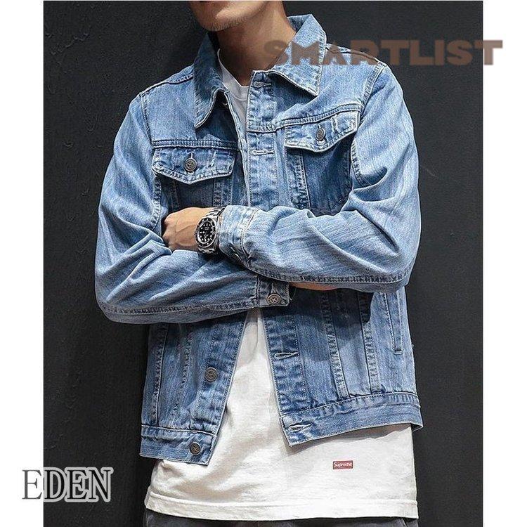 デニムジャケット メンズ アウター コート Gジャン ジージャン トップス 通勤 カジュアル 2019秋冬新作 デニムジャケット メンズ アウター コート Gジャン ジージャン トップス 通勤 カジュアル 袖丈64cm