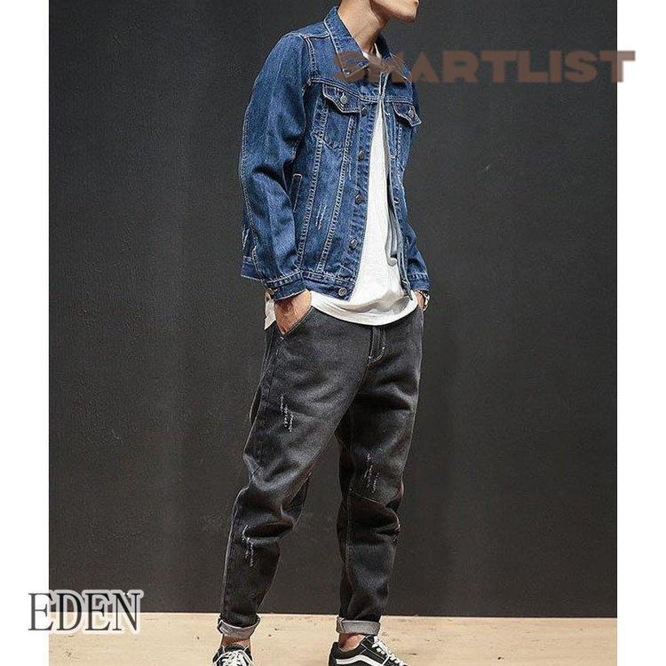 デニムジャケット メンズ アウター コート Gジャン ジージャン トップス 通勤 カジュアル 2019秋冬新作 デニムジャケット メンズ アウター コート Gジャン ジージャン トップス 通勤 カジュアル 袖丈64cm