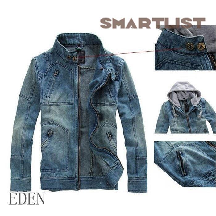 デニムジャケット メンズ アウター コート Gジャン ジージャン トップス 通勤 カジュアル 2019秋冬新作 5cm デニムジャケット メンズ アウター コート Gジャン ジージャン トップス 通勤 カジュアル 袖丈62cm