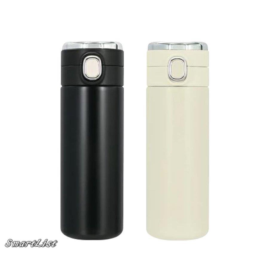 水筒 350ml 保冷 保温 マグボトル 温度表示 温度計 ワンタッチ ステンレス thermo-bottle｜smartlist｜02