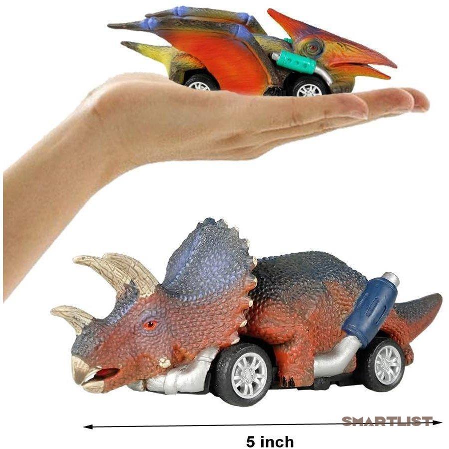 恐竜のおもちゃのリターンカー 6包の恐竜のおもちゃの車 6歳以上の男の子のおもちゃ 知育玩具｜smartlist｜03