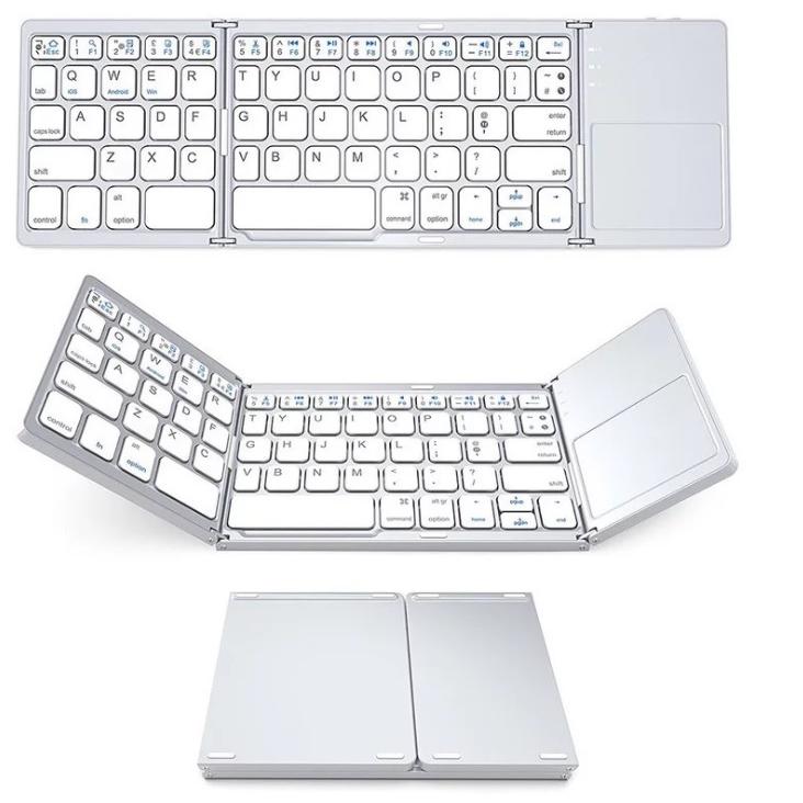 Bluetooth キーボード 折りたたみ式 コンパクト タッチパット