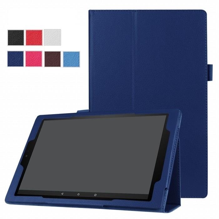 ケース スタイラスペン フィルム付き Lenovo tab6 アビスブルー フィルム 2枚 タッチペン付き] Lenovo TAB6 ケース レノボ タブ6/タブ