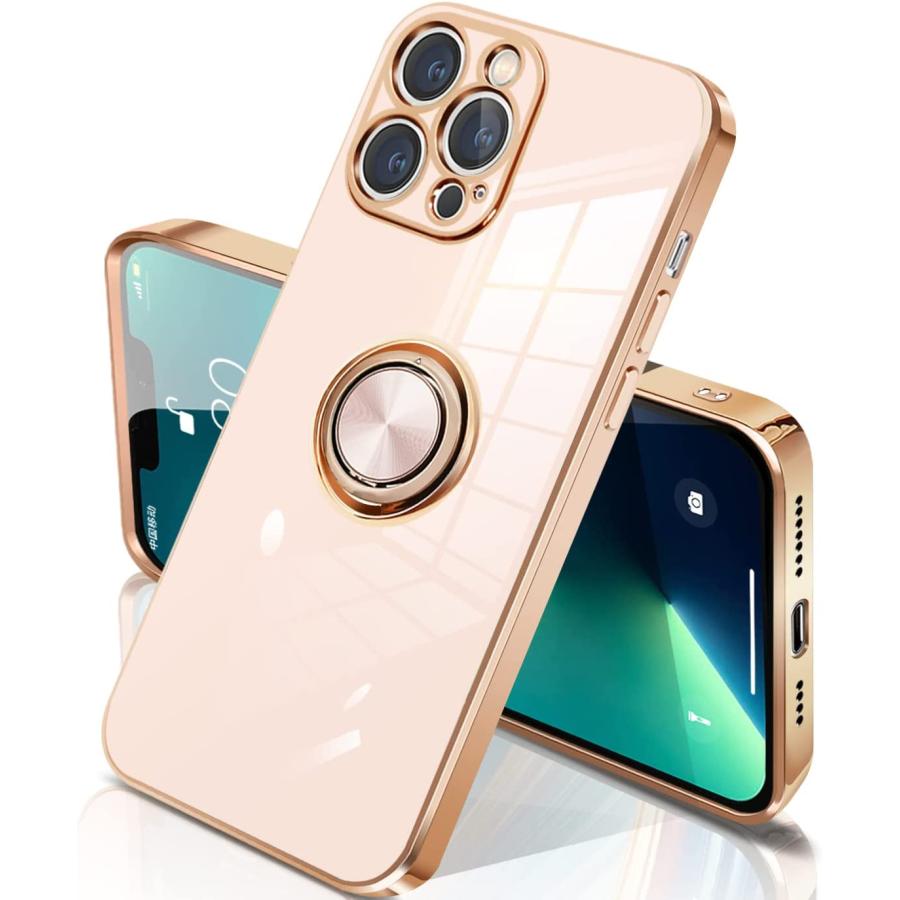 iPhone 14 Pro ケース スマホ カバー カメラ保護 リング付きケース 