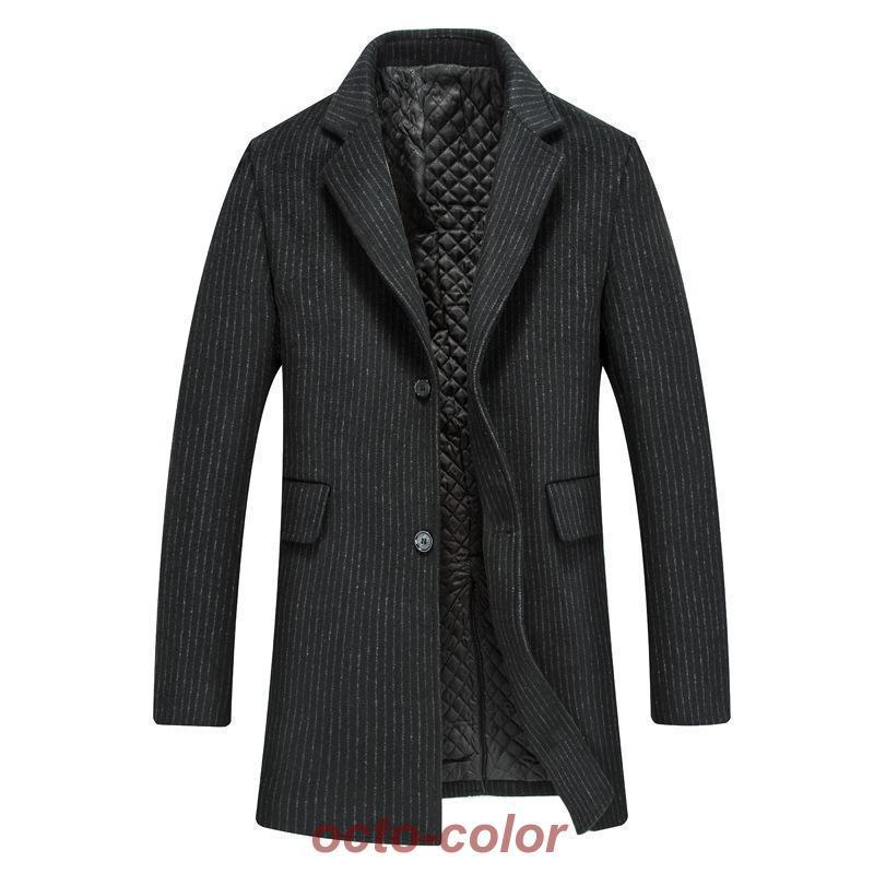 a.v.v HOMME メンズ 黒 ダッフルコート ウール風 ダッフルコート メンズ ウール ジャケット アウタ― ショート