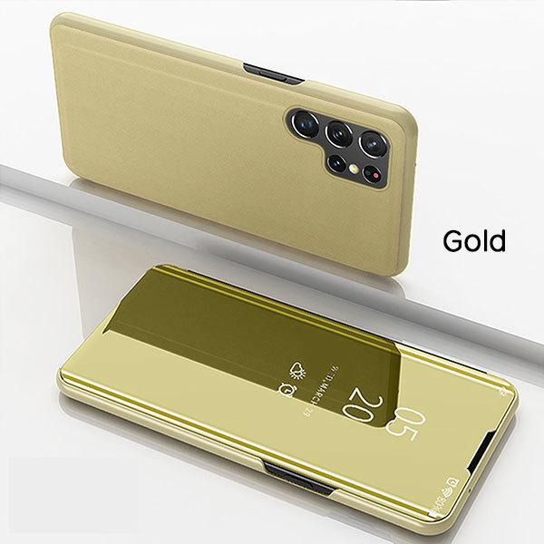 Galaxy S S22 Ultra SC-52C SCG14 ケース 手帳型 半透明ミラー カバー
