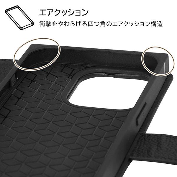 iPhone14Pro ケース 手帳型 ディズニー 耐衝撃 レザー KAKU Ring ミッキー_ミツマル ピンク カバー アイホン アイフォン スマホケース｜smartphone-goods｜06