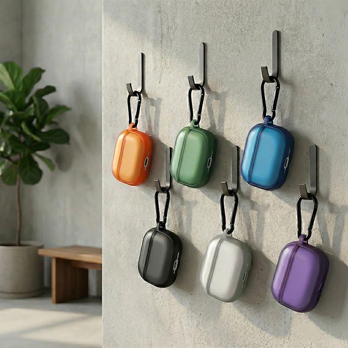 AirPods Pro 3 ケース ハイブリッド 耐衝撃 シルキーマット ブラック