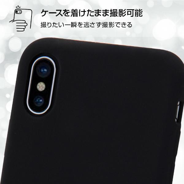 iPhoneXS iPhoneX ケース ソフトケース シリコン フィット ブラック カバー アイフォン テン スマホケース｜smartphone-goods｜07