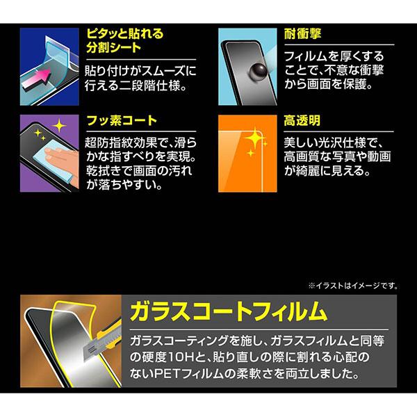 iPhone14ProMax フィルム 液晶保護 10H ガラスコート 衝撃吸収 高透明 カバー アイフォン スマホフィルム｜smartphone-goods｜03