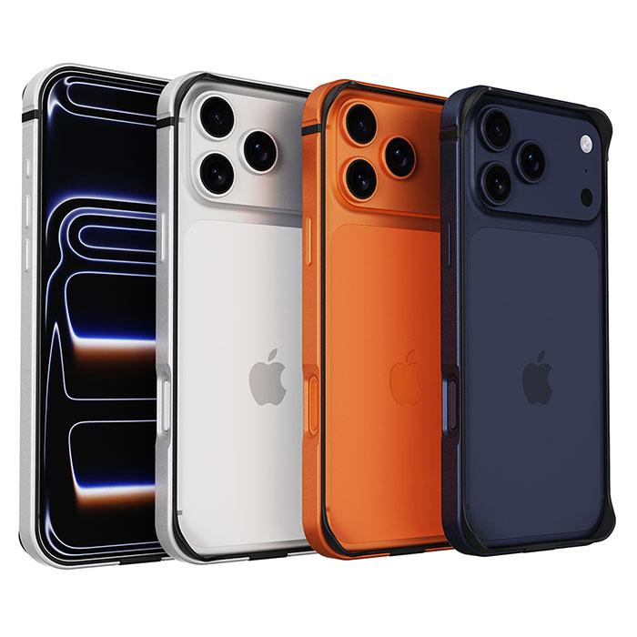 iPhone 17 Pro Max iPhone17ProMax ハイブリッド アルミバンパー 一体
