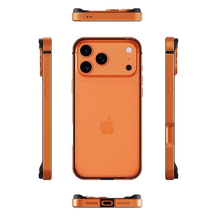 iPhone 17 Pro Max iPhone17ProMax ハイブリッド アルミバンパー 一体