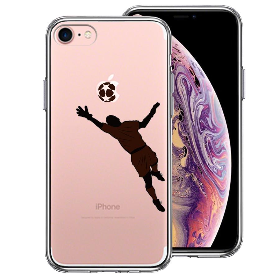 iPhone7 ケース ハードケース ハイブリッド クリア サッカー スーパーセーブ アイフォン カバー スマホケース｜smartphone-goods