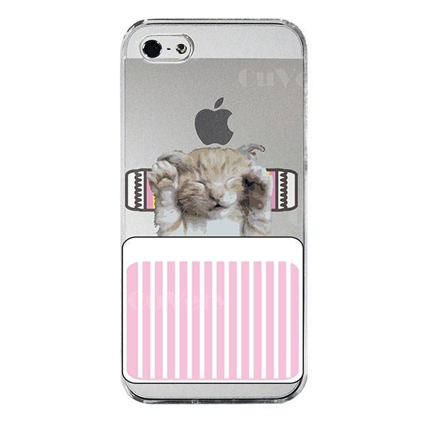 iPhoneSE 第1世代 iPhone5s iPhone5 ケース ハードケース クリア ジャケット にゃんこ ねこ 猫 安眠中 アイフォン カバー スマホケース｜smartphone-goods｜04