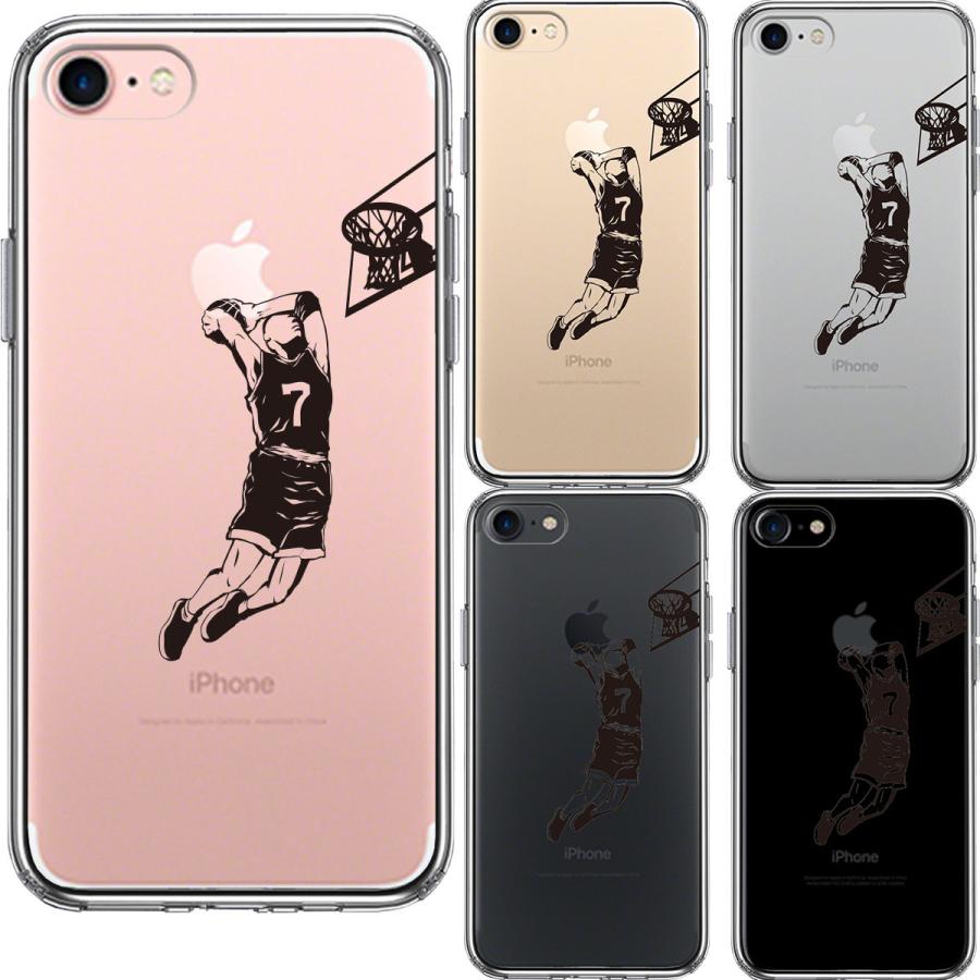 iPhone7 ケース ハードケース ハイブリッド クリア バスケットボール ダンク３ アイフォン カバー スマホケース｜smartphone-goods｜02